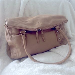 Kate Spade Golden Tan buttery soft leather handbag.